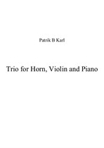 Trio for horn, violin and piano