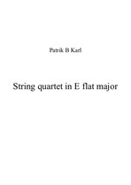 String quartet in E flat major