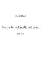 Sonata for violoncello and piano, part 2